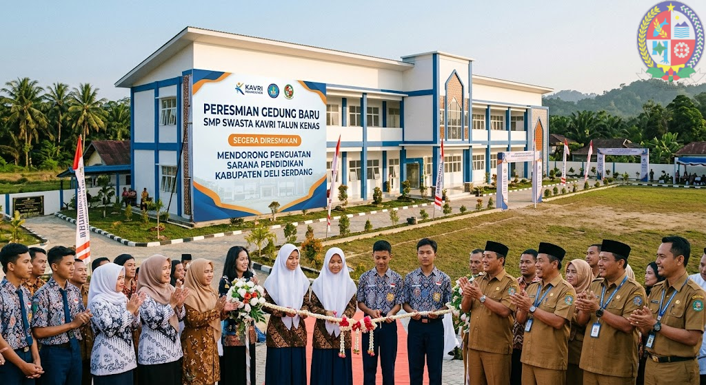 Gedung Baru SMP Swasta Kavri Talun Kenas Segera Diresmikan, Diharapkan Perkuat Sarana Pendidikan Deli Serdang