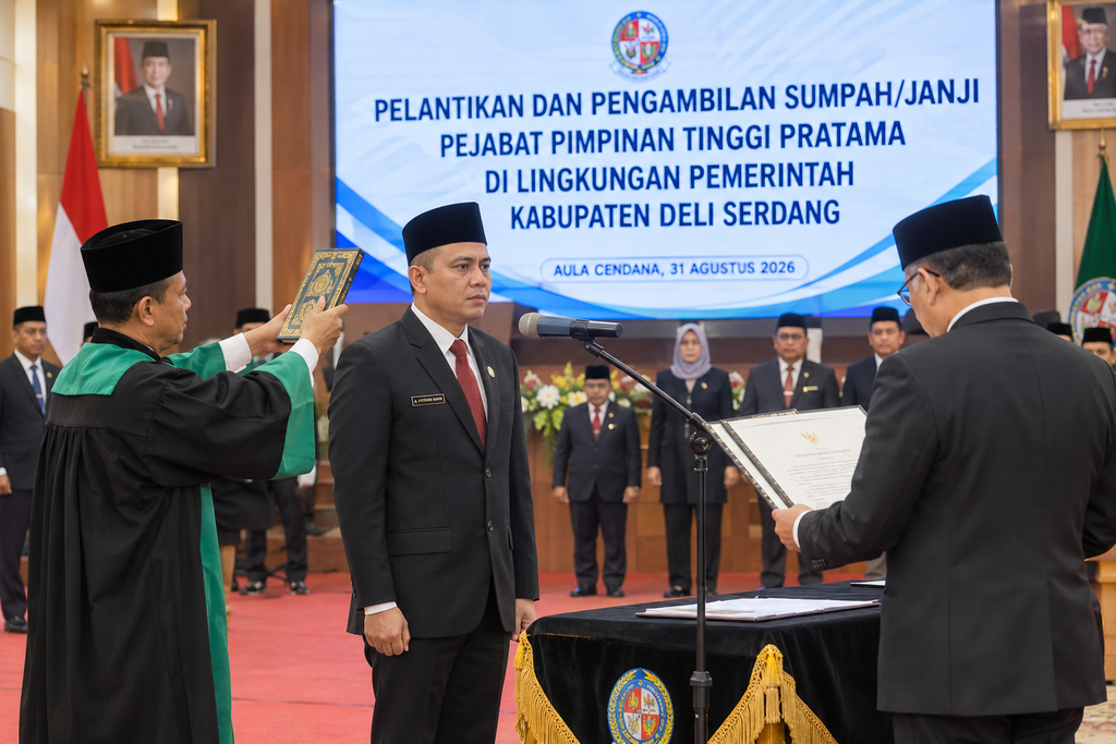 Deli Serdang Perkuat Pembinaan Pendidikan, A. Fitryan Sukri Resmi Pimpin Dinas Pendidikan